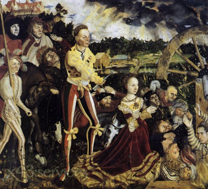 Lucas Cranach d Ae - Das Martyrium der heiligen Katharina - The Martyrdom of St Catherine 1